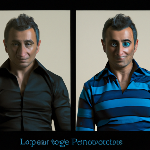 3. תמונת לפני ואחרי של אדם שעבר מהפך אישי באמצעות היפנוזה.