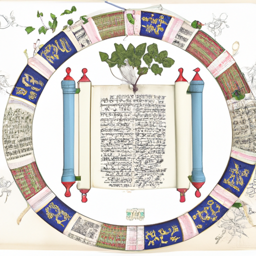 1. An illustration of an ancient Ketubah, showcasing its historical roots.